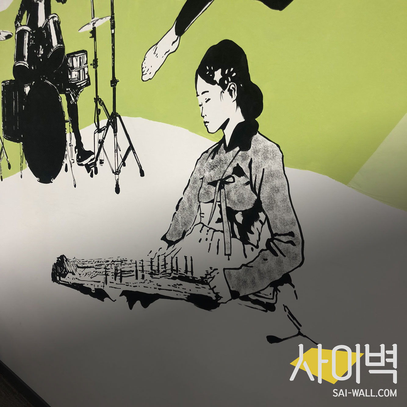 서울시청 서소문청사 문화예술과 내 벽화 시공 사진 9